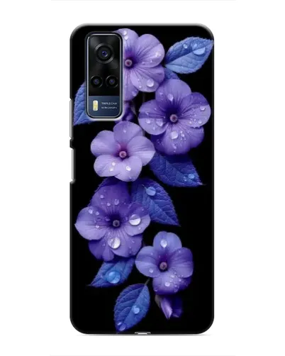 Чехол для Vivo Y53S с картинкой «Фиолетовые цветы с росою» Чехол для Vivo Y53S с картинкой «Фиолетовые цветы с росою»