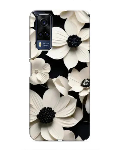 Чехол для Vivo Y53S с картинкой «Объемные белые цветы» Чехол для Vivo Y53S с картинкой «Объемные белые цветы»