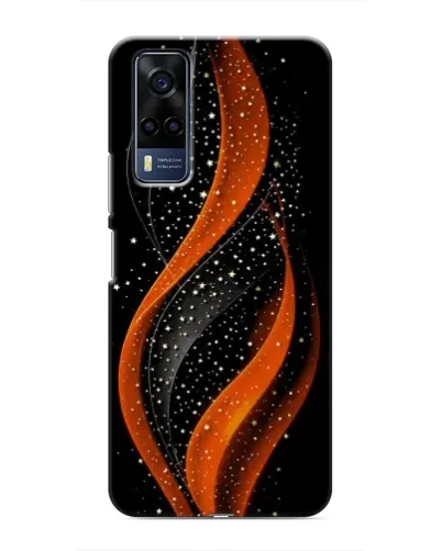 Чехол для Vivo Y53S с картинкой «Огненная звездная волна»