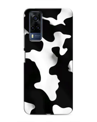 Чехол для Vivo Y53S с картинкой «Черно-белое пятно»