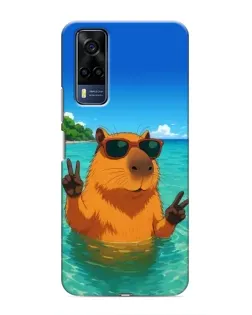 Чехол для Vivo Y53S с картинкой «Морская капибара» Чехол для Vivo Y53S с картинкой «Морская капибара»