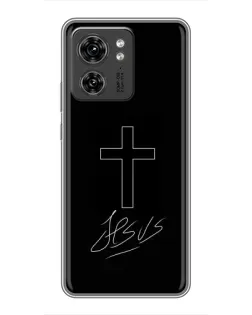 Чехол для Vivo Y60 с картинкой «Графический крест Jesus»