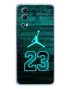 Чехол для Vivo Y72 с картинкой «Jordan Cyan 23»