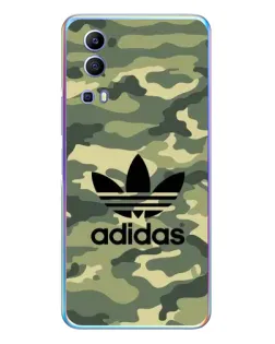 Чехол для Vivo Y72 с картинкой «Милитари стиль Adidas»
