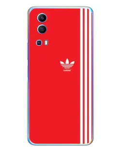 Чехол для Vivo Y72 с картинкой «Красный минимализм Adidas»