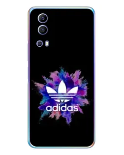 Чехол для Vivo Y72 с картинкой «Взрыв красок Adidas»