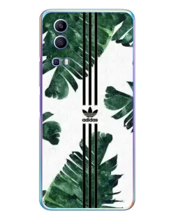 Чехол для Vivo Y72 с картинкой «Пальмовые листья адидас»