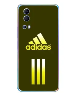 Чехол для Vivo Y72 с картинкой «Оливковый градиент Adidas»