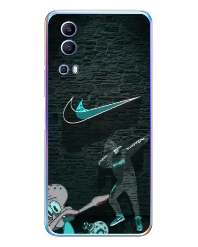 Чехол для Vivo Y72 с картинкой «Спортивный арт Nike»