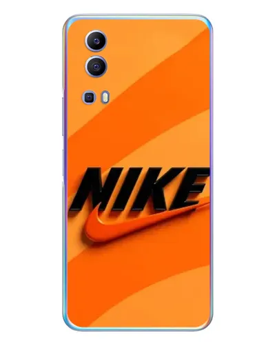 Чехол для Vivo Y72 с картинкой «Оранжевый драйв Nike»
