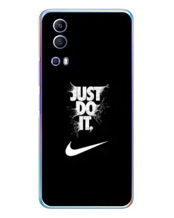 Чехол для Vivo Y72 с картинкой «Текстовый принт Nike»