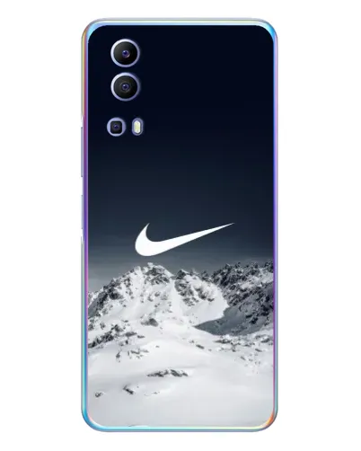 Чехол для Vivo Y72 с картинкой «Nike — зимние горы»