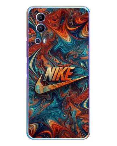 Чехол для Vivo Y72 с картинкой «Nike в абстракции»