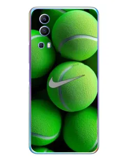 Чехол для Vivo Y72 с картинкой «Теннисные мячи Найк»