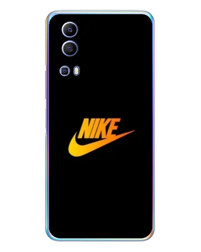 Чехол для Vivo Y72 с картинкой «Золотой логотип Nike»