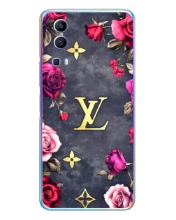 Чехол для Vivo Y72 с картинкой «Цветочный Louis Vuitton»