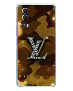 Чехол для Vivo Y72 с картинкой «Камуфляжный Louis Vuitton»