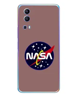 Чехол для Vivo Y72 с картинкой «NASA — ретро космос» Чехол для Vivo Y72 с картинкой «NASA — ретро космос»