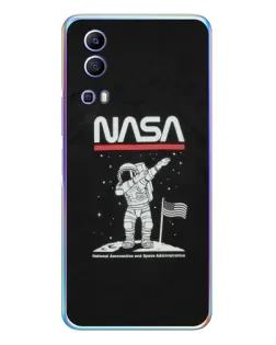 Чехол для Vivo Y72 с картинкой «NASA — шагаем по Луне» Чехол для Vivo Y72 с картинкой «NASA — шагаем по Луне»
