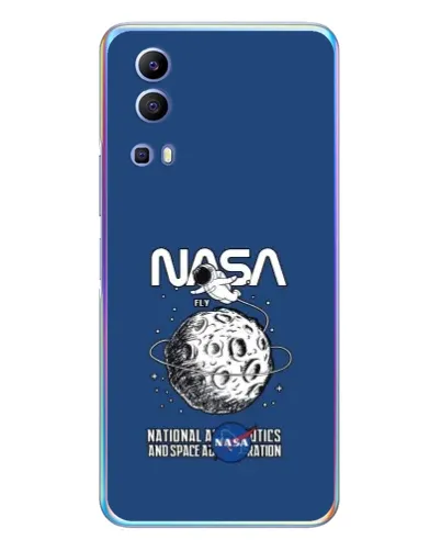 Чехол для Vivo Y72 с картинкой «NASA — лунная миссия»