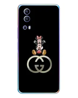 Чехол для Vivo Y72 с картинкой «Минни Маус на лого»