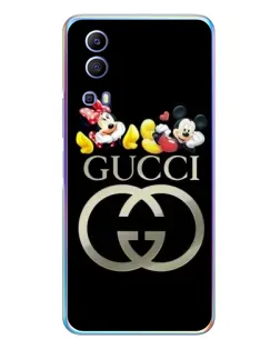 Чехол для Vivo Y72 с картинкой «Gucci — герои Disney»