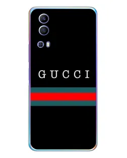 Чехол для Vivo Y72 с картинкой «Gucci — красный пояс»