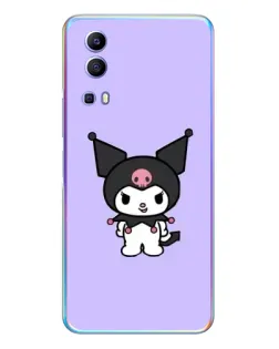 Чехол для Vivo Y72 с картинкой «Kuromi — нежный фиолетовый»