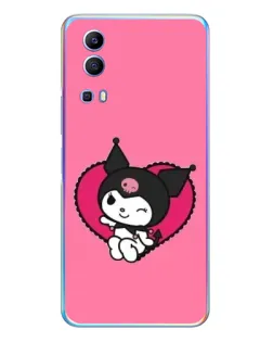 Чехол для Vivo Y72 с картинкой «Kuromi — любовь в сердце»