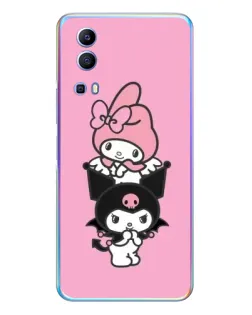 Чехол для Vivo Y72 с картинкой «My Melody и Kuromi»