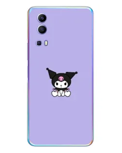 Чехол для Vivo Y72 с картинкой «Kuromi — фиолетовый минимализм»