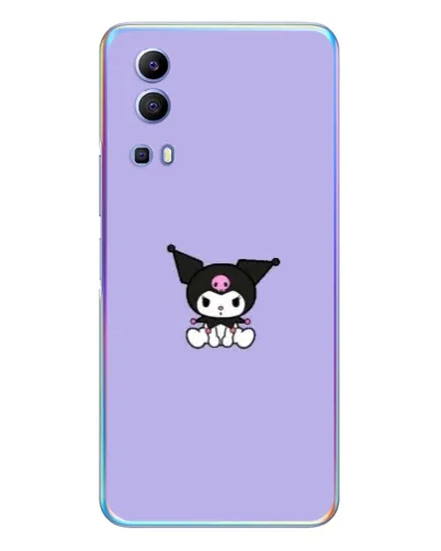 Чехол для Vivo Y72 с картинкой «Kuromi — фиолетовый минимализм»