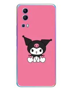 Чехол для Vivo Y72 с картинкой «Хмурая Kuromi»