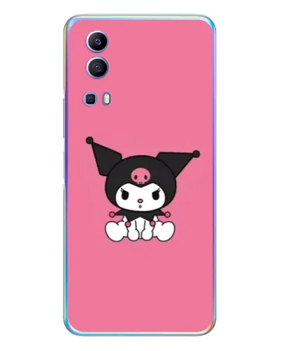 Чехол для Vivo Y72 с картинкой «Хмурая Kuromi»