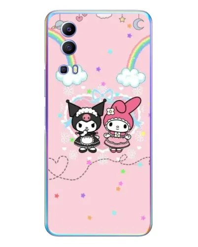 Чехол для Vivo Y72 с картинкой «My Melody и Kuromi»