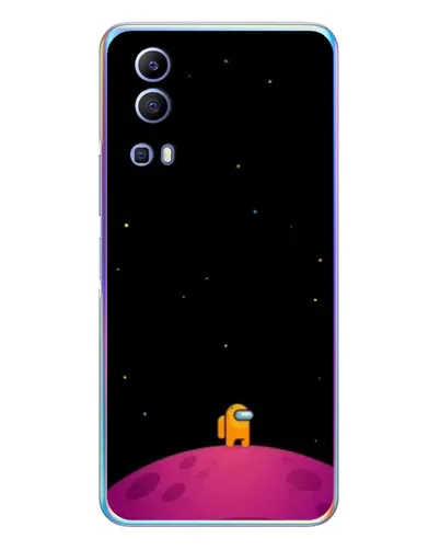 Чехол для Vivo Y72 с картинкой «Одинокий герой на планете»
