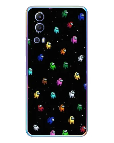 Чехол для Vivo Y72 с картинкой «Экипаж Among Us»