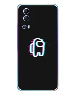 Чехол для Vivo Y72 с картинкой «Among Us неон»