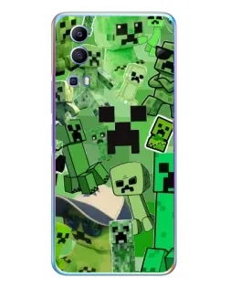 Чехол для Vivo Y72 с картинкой «Криперы Minecraft» Чехол для Vivo Y72 с картинкой «Криперы Minecraft»