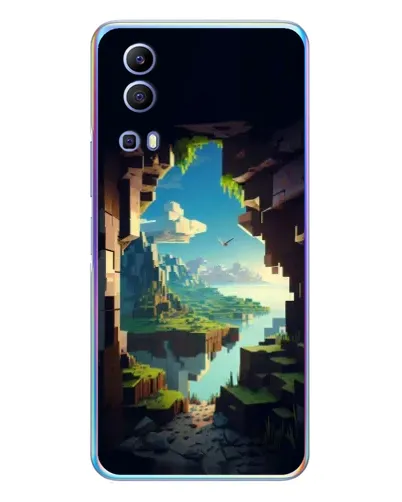 Чехол для Vivo Y72 с картинкой «Вид из пещеры»
