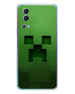 Чехол для Vivo Y72 с картинкой «Крипер микро-дизайн»