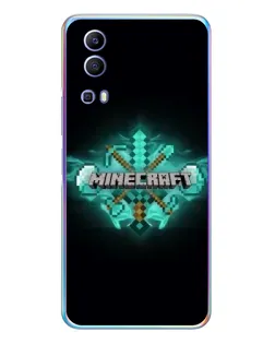 Чехол для Vivo Y72 с картинкой «Minecraft Diamond лого»