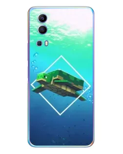 Чохол для Vivo Y72 з картинкою «Черепаха Minecraft»