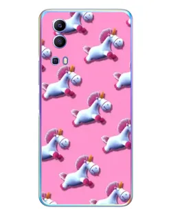 Чехол для Vivo Y72 с картинкой «Единороги на розовом» Чехол для Vivo Y72 с картинкой «Единороги на розовом»