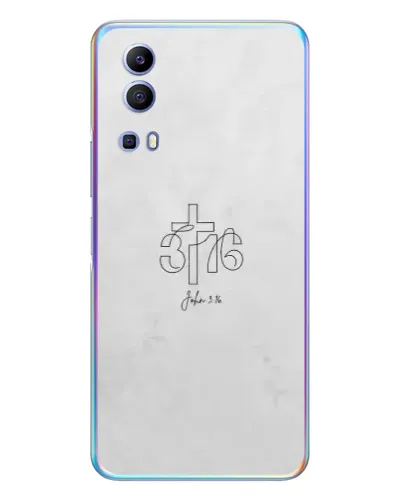 Чехол для Vivo Y72 с картинкой «Иоанна 3:16 Крест»