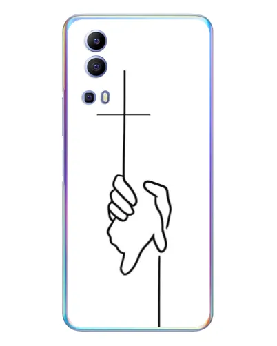 Чехол для Vivo Y72 с картинкой «Рука держит»