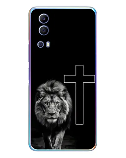 Чехол для Vivo Y72 с картинкой «Лев и Крест»