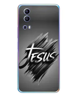Чехол для Vivo Y72 с картинкой «Надпись Jesus Graffiti»