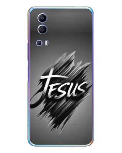 Чехол для Vivo Y72 с картинкой «Надпись Jesus Graffiti»