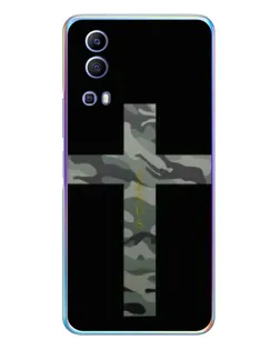 Чехол для Vivo Y72 с картинкой «Милитари Крест»